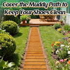 MEWTOGO 12ft Wooden Garden Pathway, Pool Walkway - Image 5