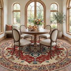 RELEANY Washable Area Rug, Round 10ft - Image 3