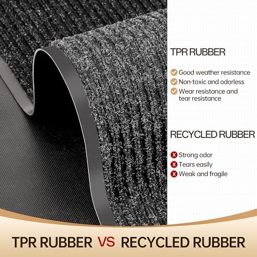 Amyracel Front Door Mat 3'x6', Heavy Duty Waterproof Indoor Outdoor Doormat - Image 4