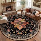 RELEANY Washable Area Rug, Round 8ft by RELEANY