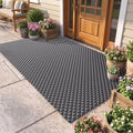 Front Door Mat Outside Entrance, Non Slip Doormat by QiCaiJia