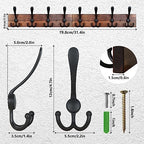 IBosins Wall Mounted Coat Rack, 31.4" Long - Image 2