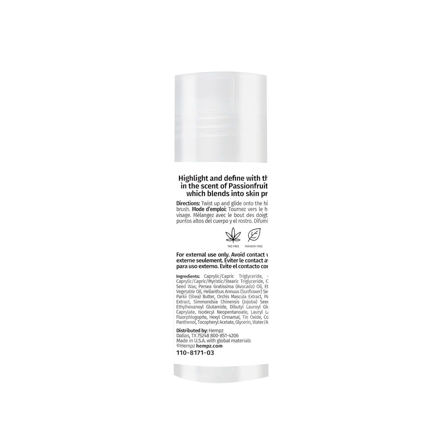 Hempz Star Dust Shimmer Stick, Illuminating Highligher for Body, Multi-Use, Travel Size, 1.4 oz.