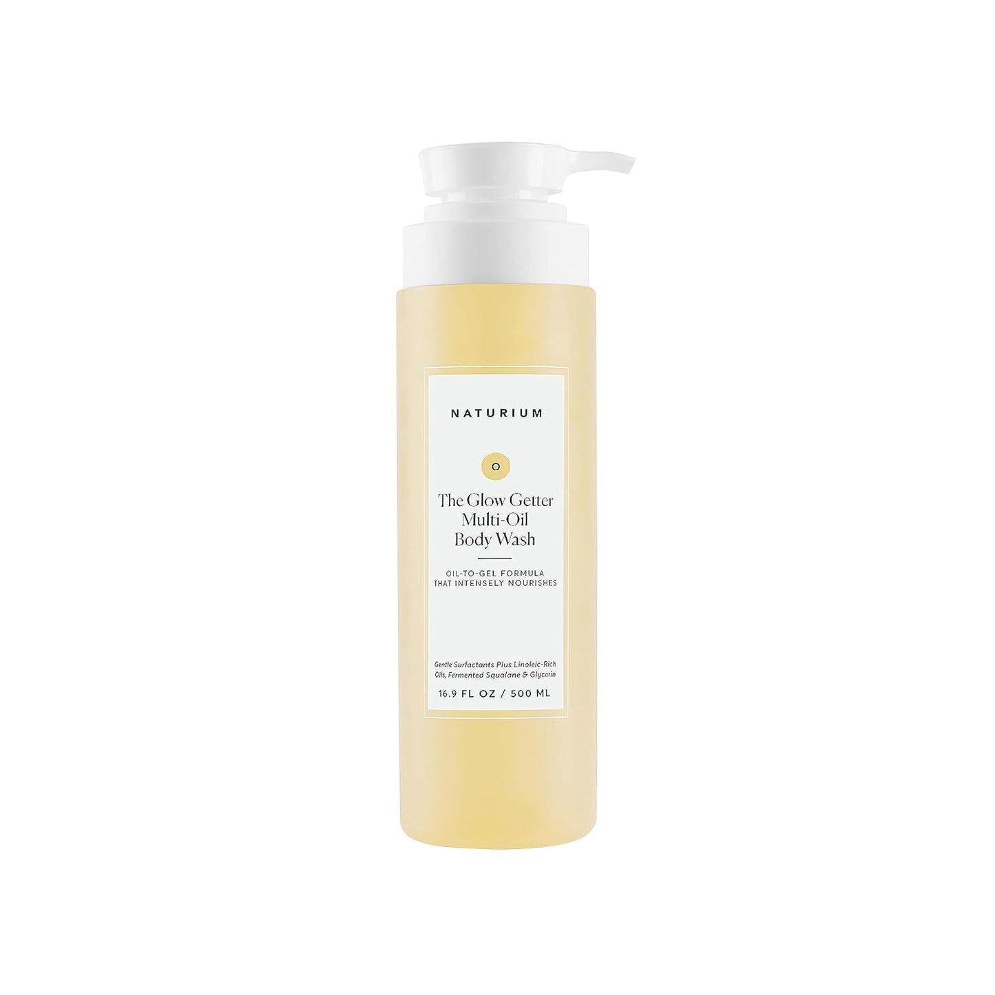 Naturium The Glow Getter Multi-Oil Hydrating Body Wash, Gentle Cleanser, 16.9 oz