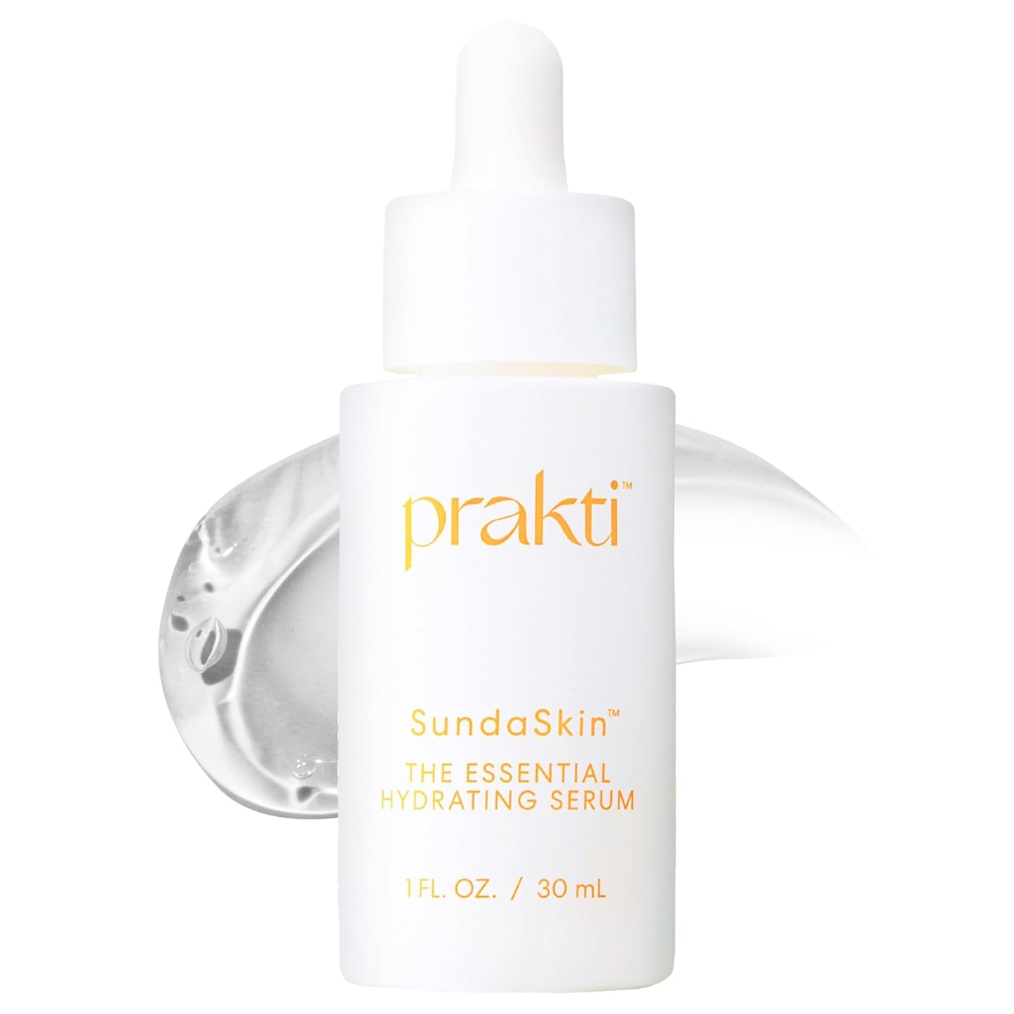 Prakti SundaSkin Essential Hydrating Serum, Firms, Smooths & Evens Skin Tone with Niacinamide & Hyaluronic Acid, 1 fl oz