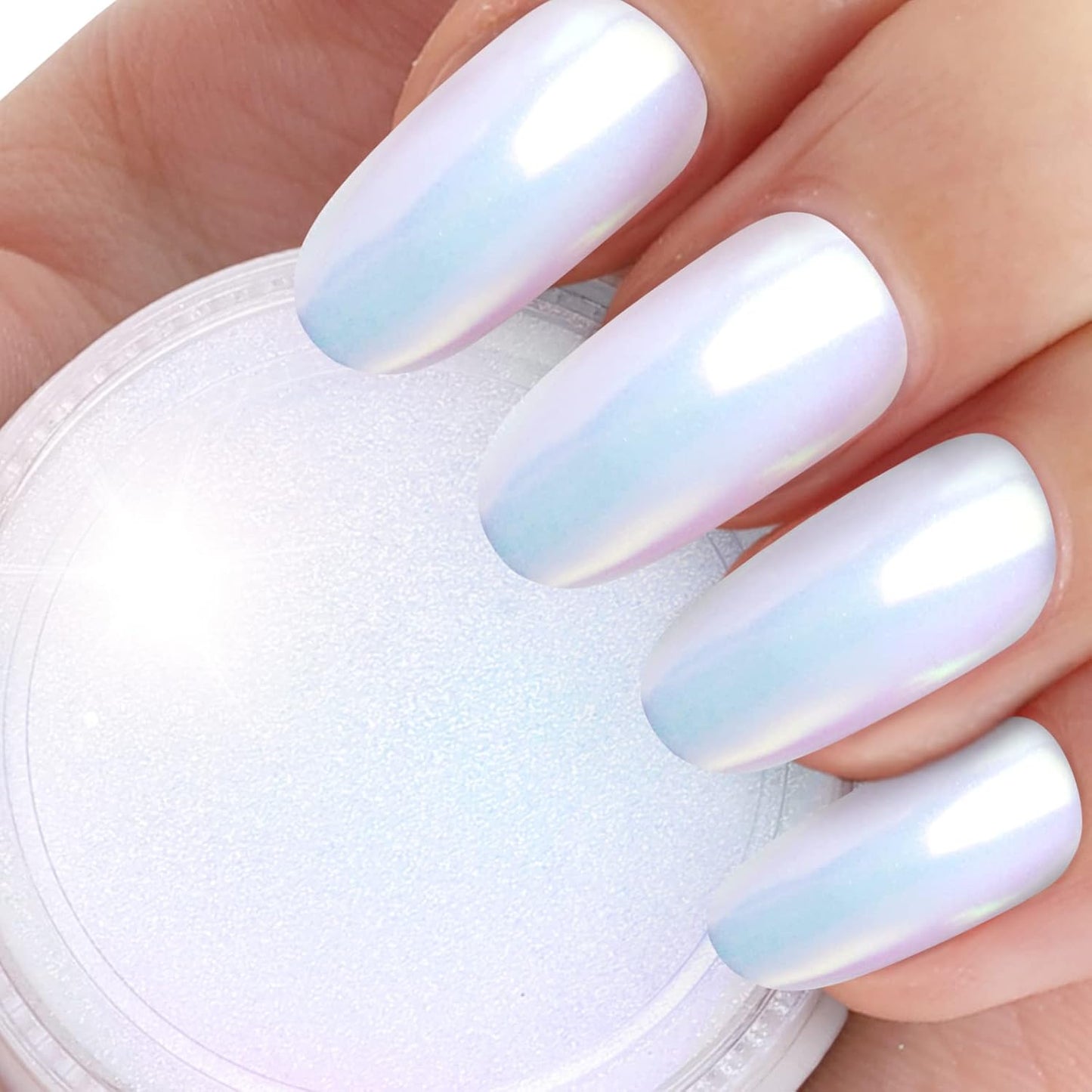 Artdone Chrome Nail Powder,Unicorn Mermaid Aurora Nail Powder,Iridescent Chameleon Effect Nail Color Metallic Mirror Chrome Powder Kit for Nail Art Gel Polish kit…