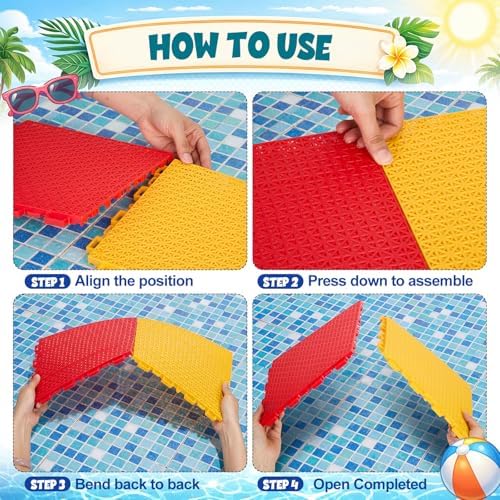 Interlocking Pool Tile 16 Pcs Floor Mat - Image 3