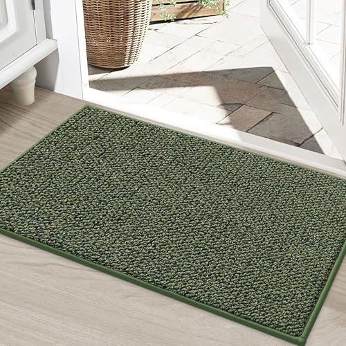 BEQHAUSE Dirt Trapper Door Mat 24" x 36", Non-Slip Washable Doormats by BEQHAUSE
