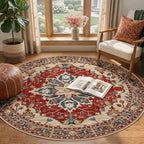 RELEANY Washable Area Rug, Round 4ft - Image 2