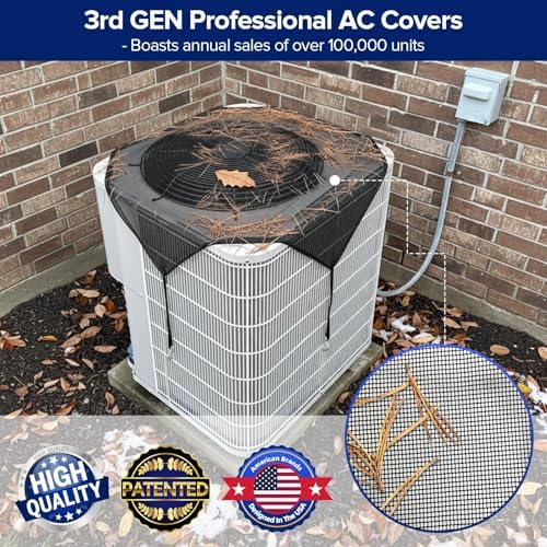 AC Cover for Outside Unit, All-Season Mesh Air Conditioner Cover - Image 3
