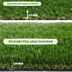 Premium Artificial Grass 12' x 61' Outdoor Rug, 1.38"" Realistic Thick Turf - Image 4