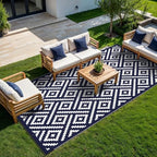 GENIMO Outdoor Rug, Waterproof Plastic Rugs 9'x18' - Image 2