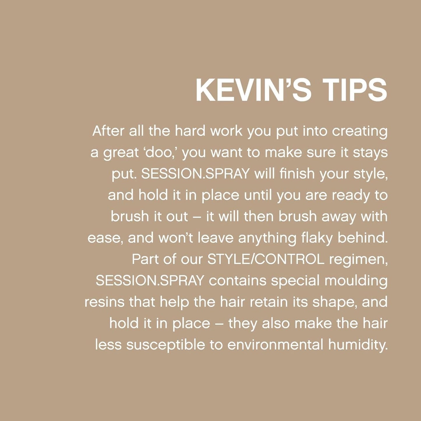 Kevin Murphy Session Strong Hold Finishing Spray, 10 Ounce