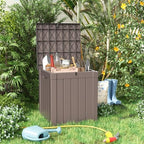 PatioZen 50 Gallon Resin Deck Box, Lockable Patio Outdoor Storage Box - Image 2