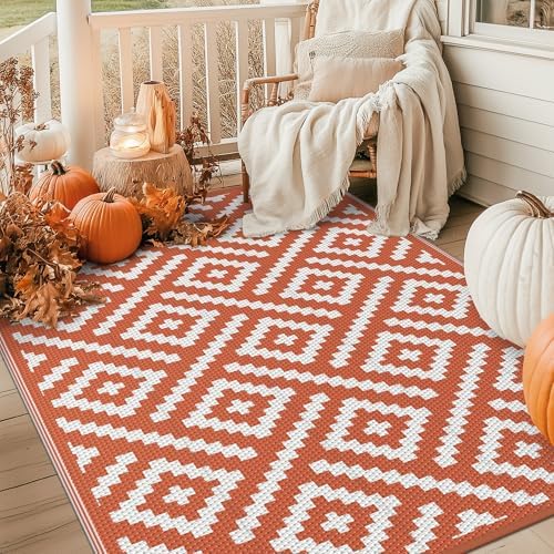 GENIMO Fall Decor Outdoor Rug, Plastic Rugs - Image 2