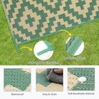 Kalafun Outdoor Patio Plastic Straw Rug, 8x10 ft - Image 6