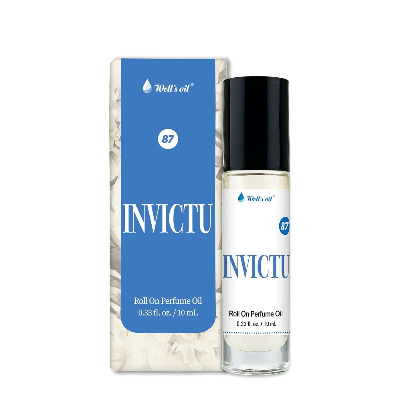 Well's Oil Well's Perfume Oil Roll-On (Invictu) | Clean, Rich, Pure Scent | Alcohol-Free | Oil Based | Long Lasting | Concentrated Roll-on Perfumes for Women and Men | 10 ml / 0.33 fl Oz