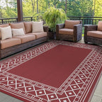 GENIMO Outdoor Rug, Waterproof Plastic Rugs by GENIMO