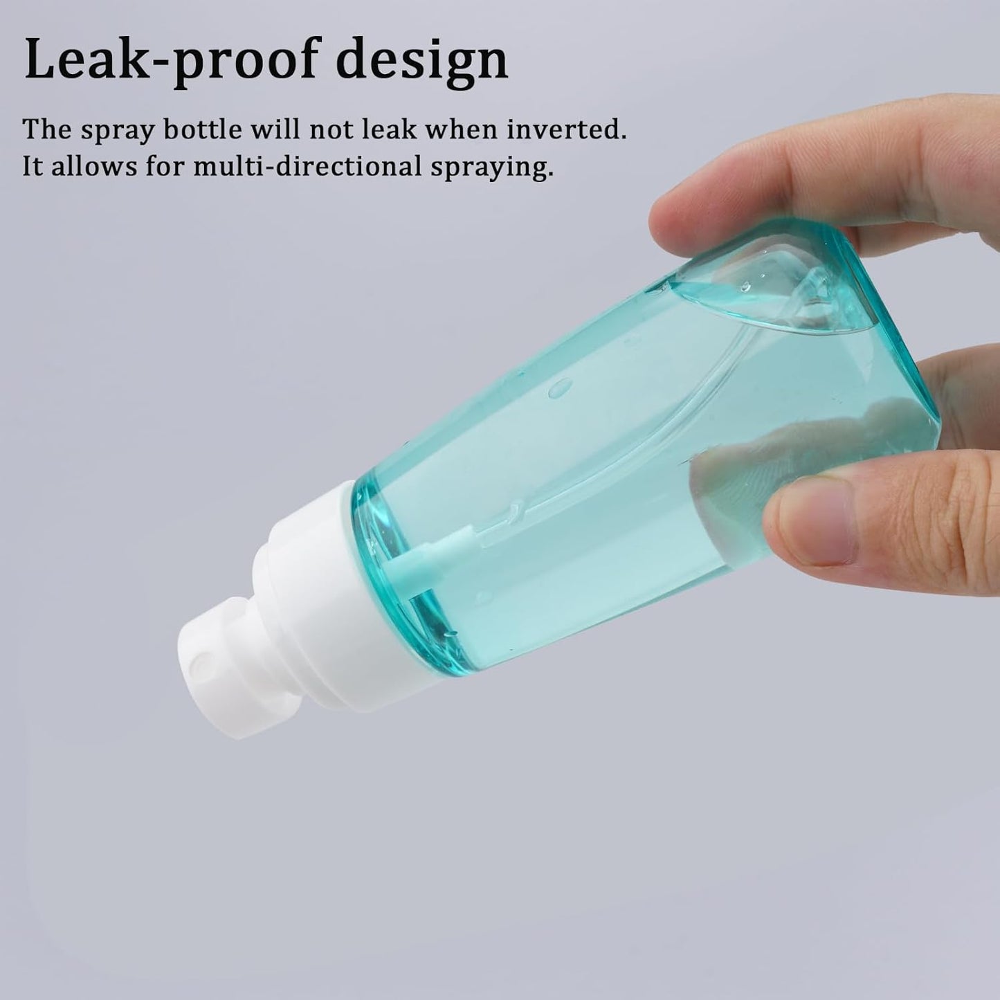 Cosywell Spray Bottle for Hair TSA Approved 3.4oz 100ml 3 Pack Leak Proof Travel Spray Bottle Empty Refillable Small Spray Bottles for Perfume Essential Oils Toners Rose Water Cosmetics (3Green)