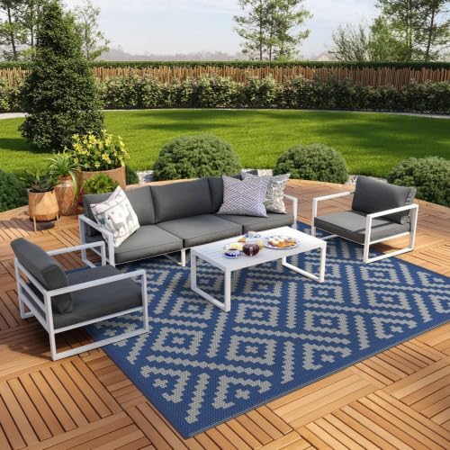 GENIMO Outdoor Rug, Waterproof Plastic Rugs by GENIMO
