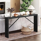 MAHANCRIS Console Table, 62.2"Long Sofa Table Behind Couch - Image 2