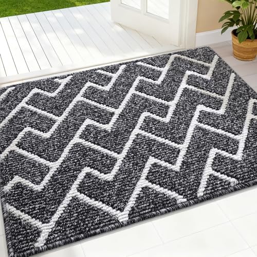 OLANLY Front Door Mat 32x20, Low-Profile Easy Clean Doormat by OLANLY