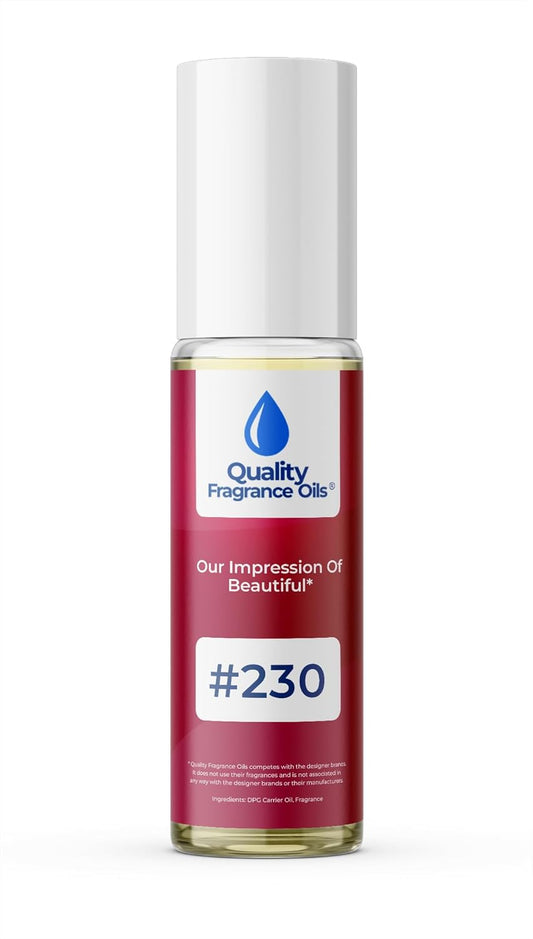 Quality Fragrance Oils' Estee L Beautiful for Women Impression #230 | Long-Lasting Perfume Oil, Alcohol-Free, Strong Scent, 10ml Roll-On | Affordable Alternative to Designer Fragrances