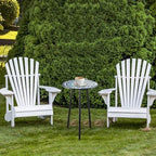 1 Pack Metal Outdoor Side Table Small Outside Round End Table - Image 7