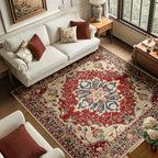 RELEANY Washable Area Rug, Square 6'x6' by RELEANY