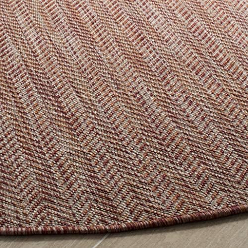 SAFAVIEH Outdoor Round Rug 5'3" - Image 4