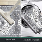 HEBE Boho Kitchen Rugs Set of 3, Non Slip Washable Kitchen Mats - Image 5