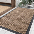 Smiry Front Door Mat Outside Entrance, Low Profile Rubber Doormat by Smiry