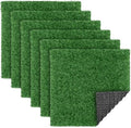 TURSTIN 18 Pieces Artificial Grass Mat 12 x 12 Inch Synthetic Grass Square Mats by TURSTIN