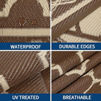 GarveeLife 10x20 Outdoor Rug Waterproof - Image 3