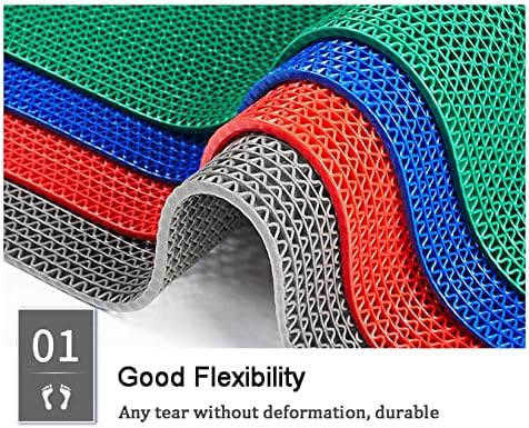 Drainage Non Slip Mats 3'x16.4' Heavy Duty Commercial Floor Mat Mesh Hollow - Image 2