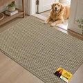 JSEI Dirt Trapper Door Mat 32"x48", Non-Slip Entryway Rugs by JSEI