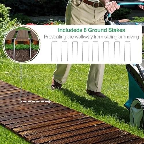 RELIANCER 8' Wooden Garden Pathway - Image 5