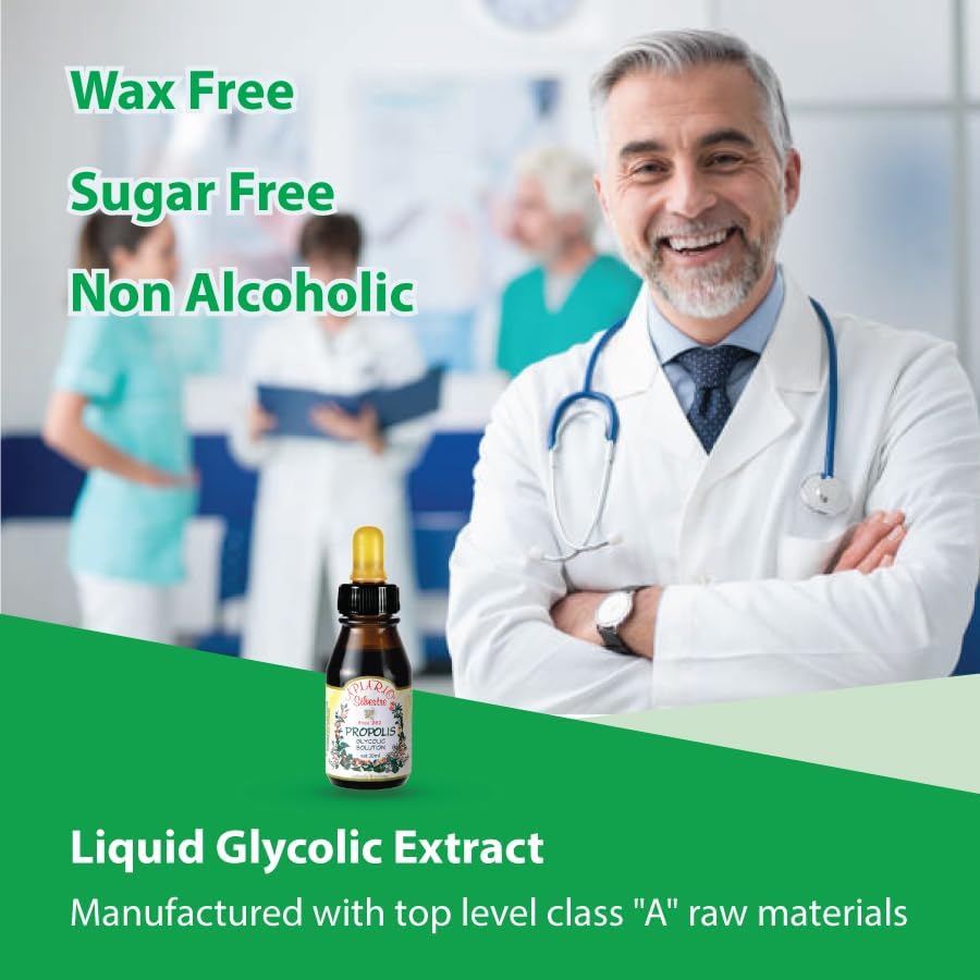 Official Distributor - 3 Bottles of Apiario Silvestre Brazilian Green Bee Propolis Liquid Glycolic Extract-Non Alcoholic, Wax Free, Sugar Free