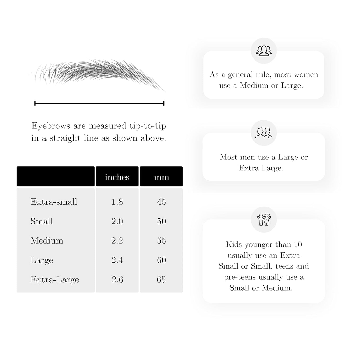 (10 pairs) Ash Brown Temporary Eyebrow Tattoo - Extra Small Size - Waterproof & Smudgeproof - Everyday Brow Style Eyebrow Stickers - Sheet Lasts up to 30 Days - Won't Work on Existing Brows