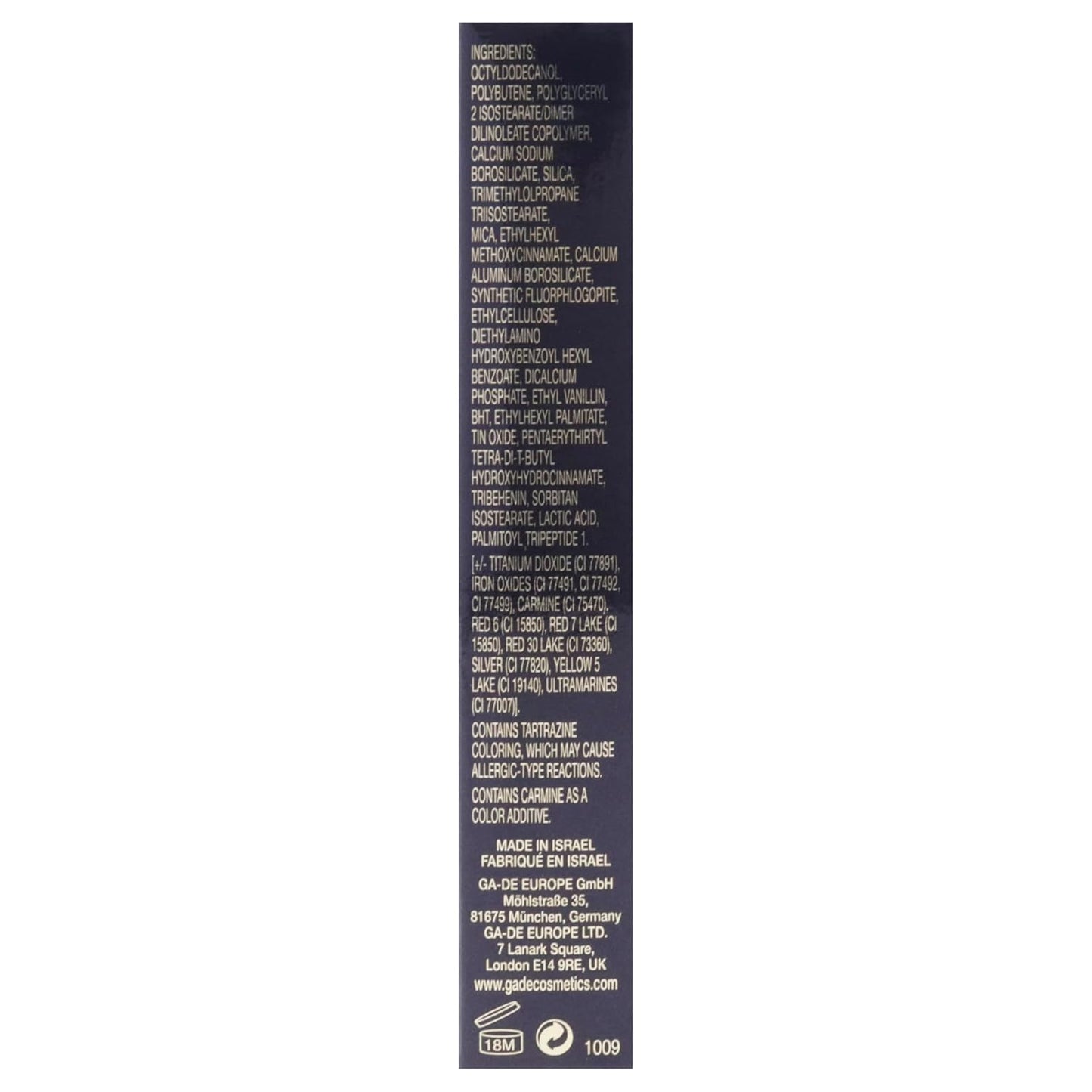 GA-DE Crystal Lights Lip Gloss, 826 - Enriched with Light-Reflecting Crystal Pearls - Smooth Silky, Rich Color - Moisturizes and Adds Shine - 0.2 oz