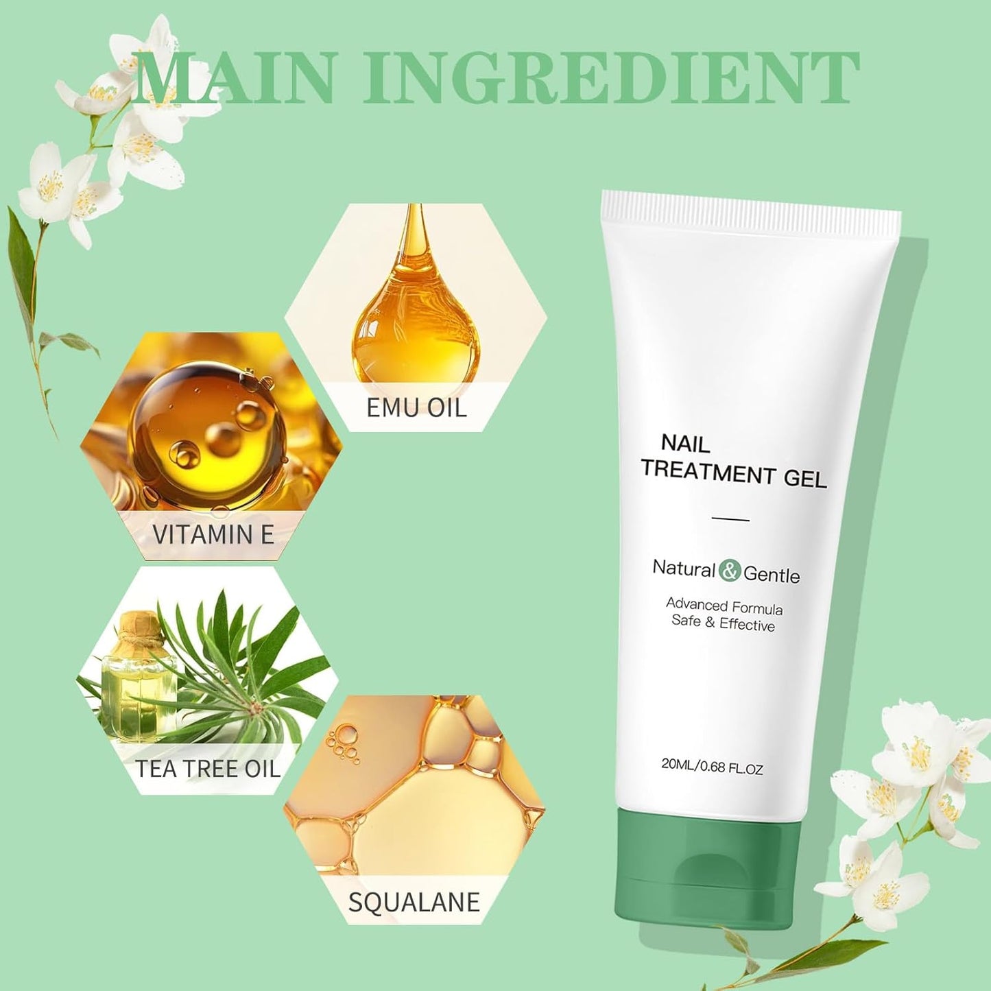 Nutraboost Nail Treatment, Nail Growth Serum for Repair & Strengthener,Multi-Purpose Nail Repair Oil Serum (2)