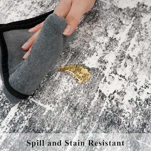 2x6 Abstract Kitchen Runner Rug - Image 3