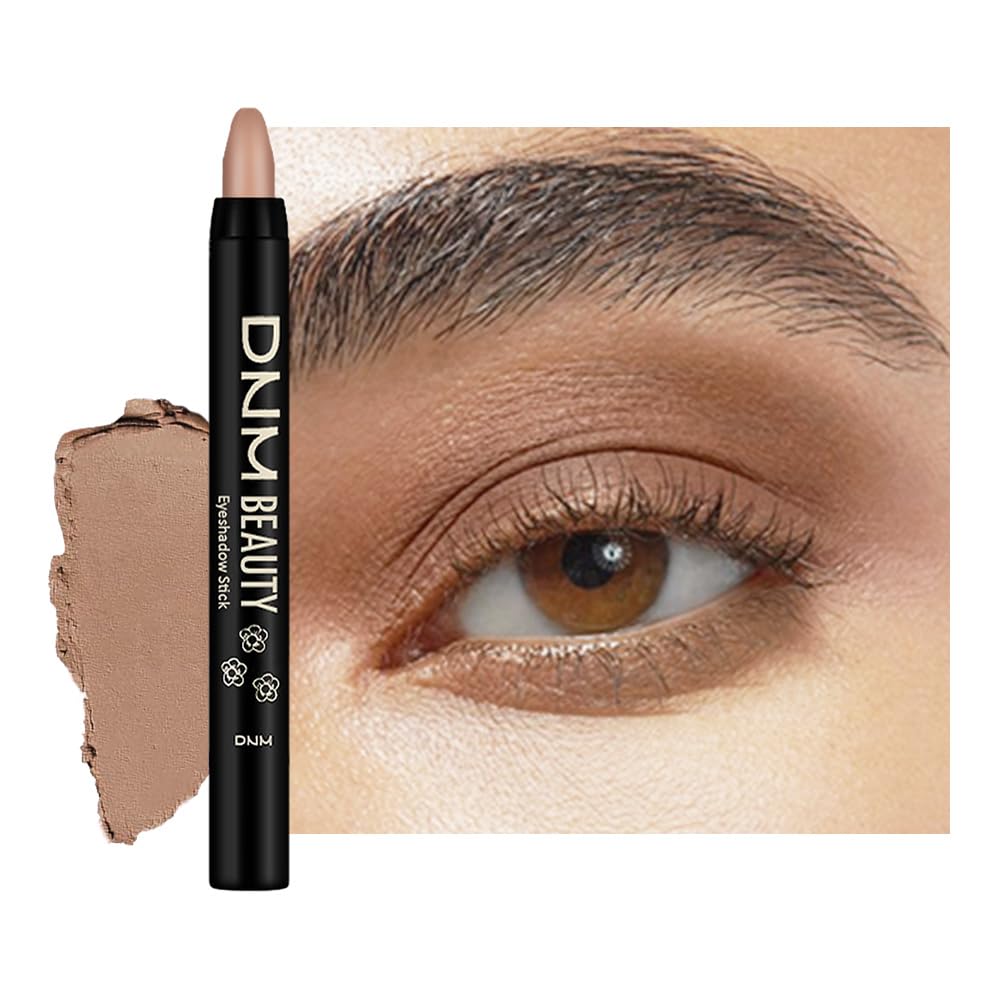 evpct Nude Brown Matte Cream Eye Shadow Sticks Brightener Pencils for Women, Nude Silky Eyeshadow Applicator Stick Pen Waterproof, Blendable Crease-Proof Stick Eyeshadow Matte Eye Makeup 61