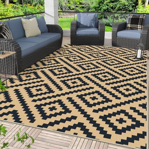 GENIMO Outdoor Rug, Waterproof Plastic Rugs by GENIMO
