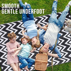 OLANLY Outdoor Rug 8x10 ft Waterproof Reversible Chevron Mat - Image 5