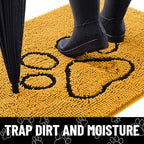 Smiry Dog Door Mat for Muddy Paws, Absorbent Non Slip Dirt Trapper - Image 2