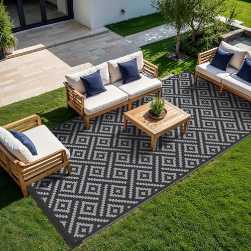 GENIMO Outdoor Rug, Waterproof Plastic Rugs 9'x18' - Image 3