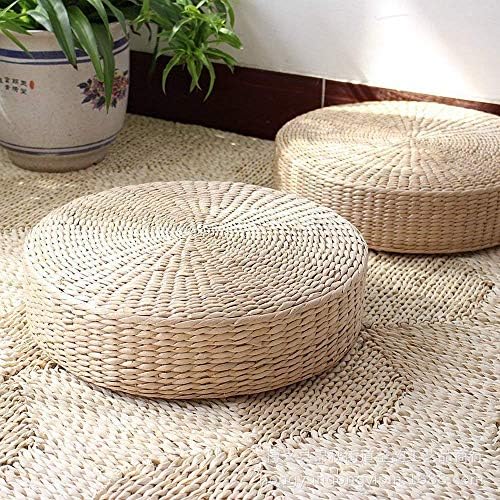 HUAWELL 2 Pack Tatami Floor Pillow Sitting Cushion Bigger Size, Round Padded by HUAWELL