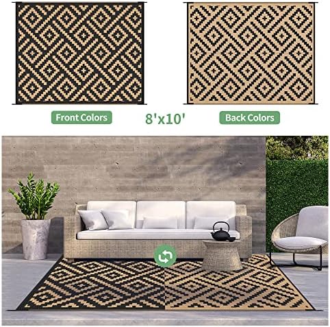 GENIMO Outdoor Rug, Waterproof Plastic Rugs - Image 4