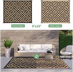 GENIMO Outdoor Rug, Waterproof Plastic Rugs - Image 4